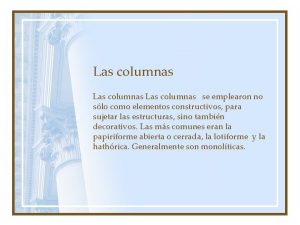 Columnas papiriformes