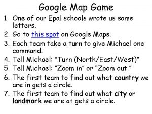 Google map game