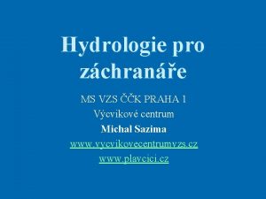 Hydrologie cours