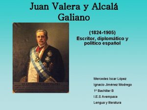 Biografia de juan valera