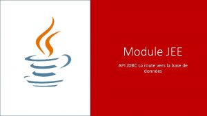 Api jdbc Api jdbc