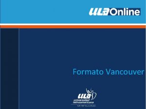 Formato Vancouver Normativa de Vancouver en el sector