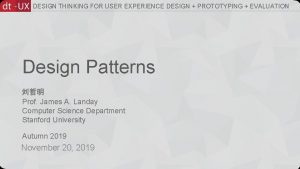 DESIGN THINKING FOR USER EXPERIENCE DESIGN PROTOTYPING EVALUATION