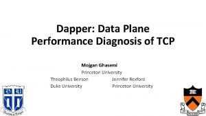 Dapper Data Plane Performance Diagnosis of TCP Mojgan