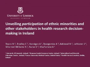 Unveiling participation of ethnic minorities and other stakeholders