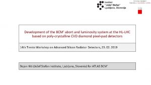 Development of the BCM abort and luminosity system