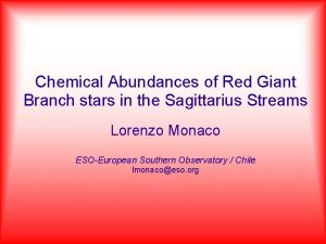 Chemical Abundances of Red Giant Branch stars in