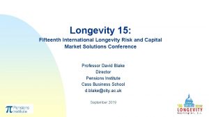 Longevity 16 conference