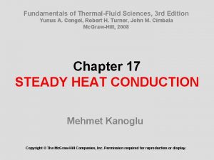 Fundamentals of ThermalFluid Sciences 3 rd Edition Yunus