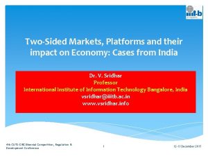 TwoSided Markets Platforms and their impact on Economy