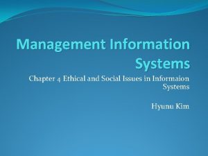 Management information system chapter 4