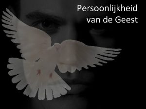 Persoonlijkheid van de Geest De Geest aparte goddelijke