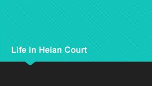 Heian court hierarchy