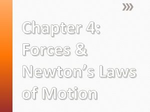 Chapter 4 Forces Newtons Laws of Motion Forces