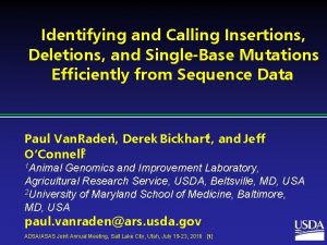 Identifying and Calling Insertions Deletions and SingleBase Mutations