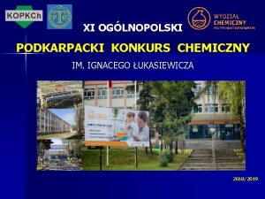 Konkurs chemiczny politechniki rzeszowskiej