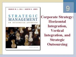 9 Corporate Strategy Horizontal Integration Vertical Integration and