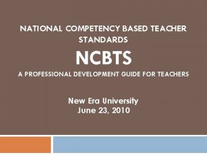 What are the 7 domains of ncbts