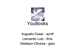 You Books Augusto Cesar acnlf Leonardo Luiz llms