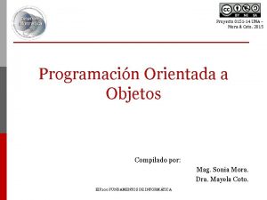 Proyecto 0151 14 UNA Mora Coto 2015 Programacin