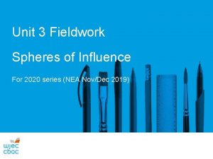 Unit 3 Fieldwork Spheres of Influence For 2020