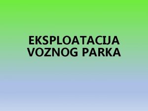 Inventarski vozni park