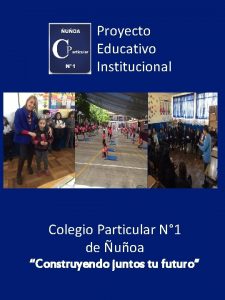 Proyecto Educativo Institucional Colegio Particular N 1 de