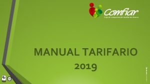 MANUAL TARIFARIO 2019 SUBSIDIO FAMILIAR PRESTACION SOCIAL SUBSIDIO