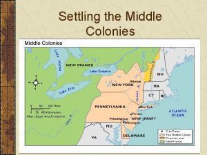 Settling the Middle Colonies Get current events from