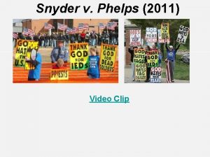 Snyder v Phelps 2011 Video Clip Snyder v