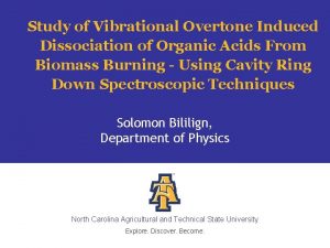 Study of Vibrational Overtone Induced Dissociation of Organic