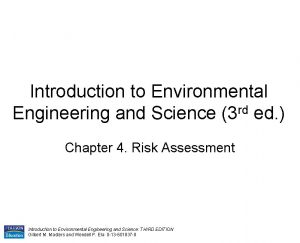 Environmental engineering