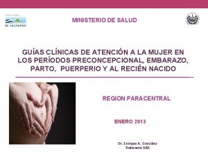 MINISTERIO DE SALUD GUAS CLNICAS DE ATENCIN A