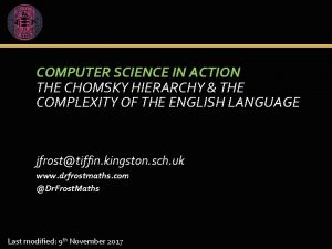Chomsky computer science