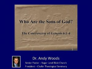 Dr Andy Woods Senior Pastor Sugar Land Bible