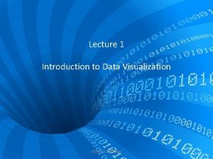 Data visualization lecture