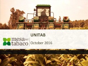 UNITAB October 2016 ndice Pgina 1 La Mesa