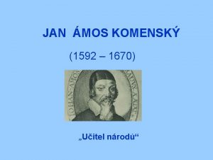 JAN MOS KOMENSK 1592 1670 Uitel nrod 28