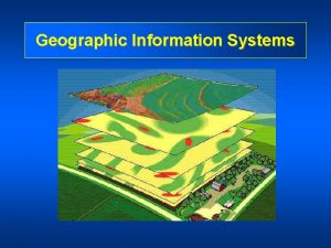 Geographic Information Systems What is a Geographic Information