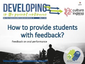 How to provide students with feedback Feedback on