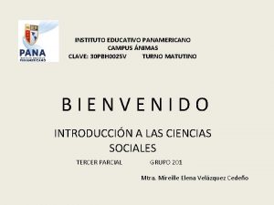 INSTITUTO EDUCATIVO PANAMERICANO CAMPUS NIMAS CLAVE 30 PBH