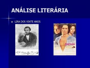 ANLISE LITERRIA n LIRA DOS VINTE ANOS O