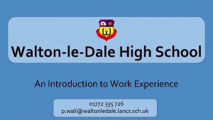 Walton-le-dale high school