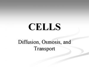Facilitated diffusion vs osmosis