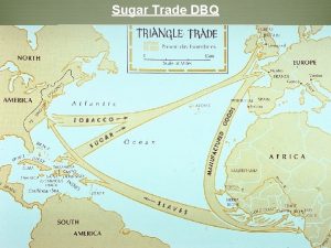 Sugar Trade DBQ Wednesday December 2 nd Sugar