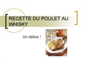 Poulet au whisky