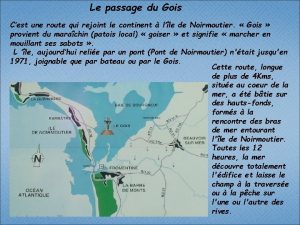 Le passage du Gois Cest une route qui