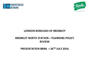 Bromley north to lewisham