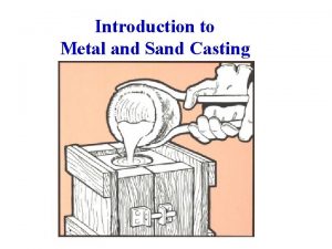 Introduction to Metal and Sand Casting Fundamentals of