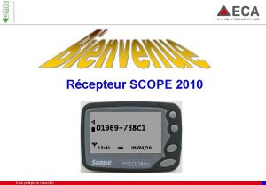 Rcepteur SCOPE 2010 01969 738 C 1 12